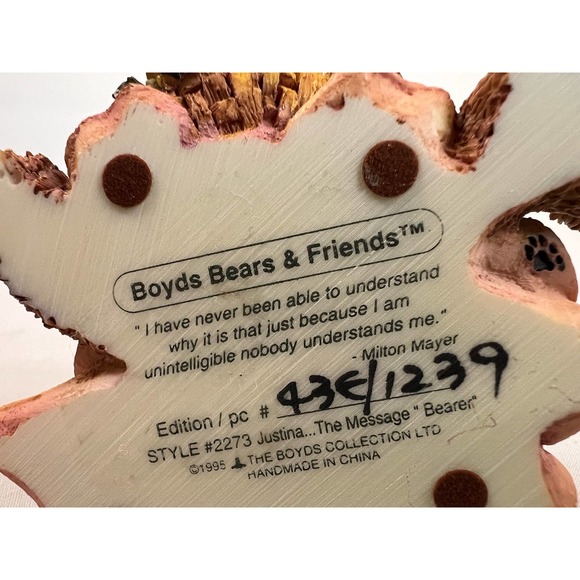 Boyd's Bears‎ and Friends Justina the Message Bearer - Picture 6 of 7